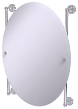 Dottingham Oval Frameless Rail Mounted Mirror, Polished Chrome