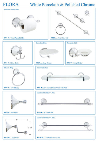 MODONA's Toilet Paper Holder Flora Series