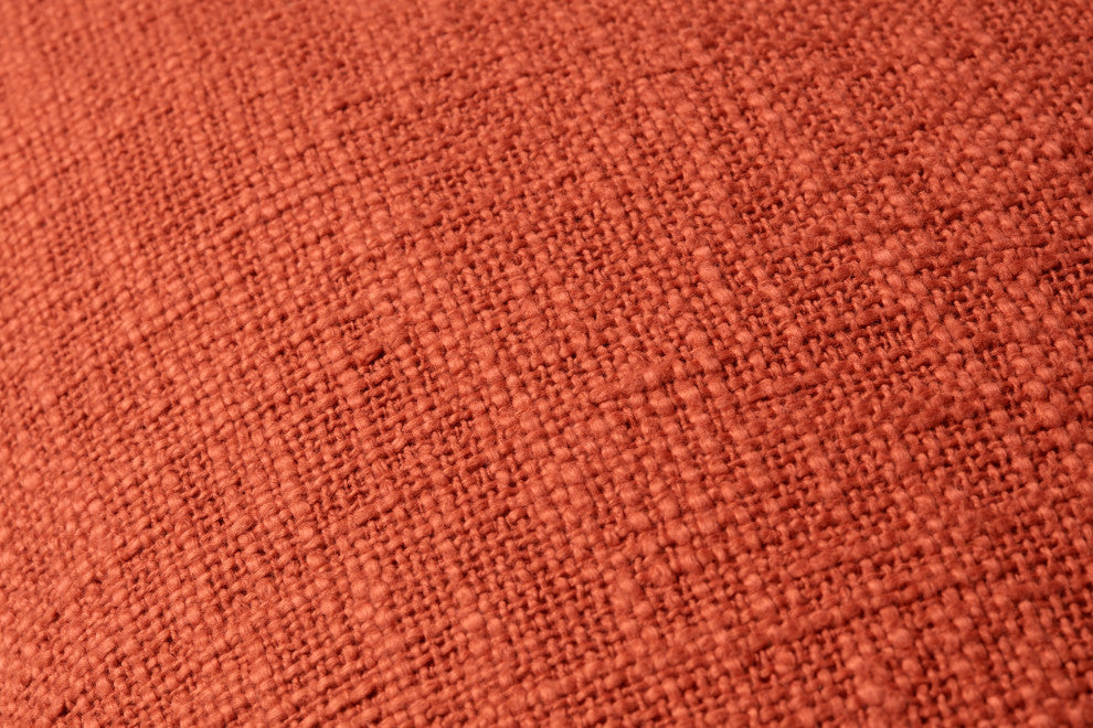 Loloi PLL0109 Orange 22'' x 22'' Cover, Down Pillow