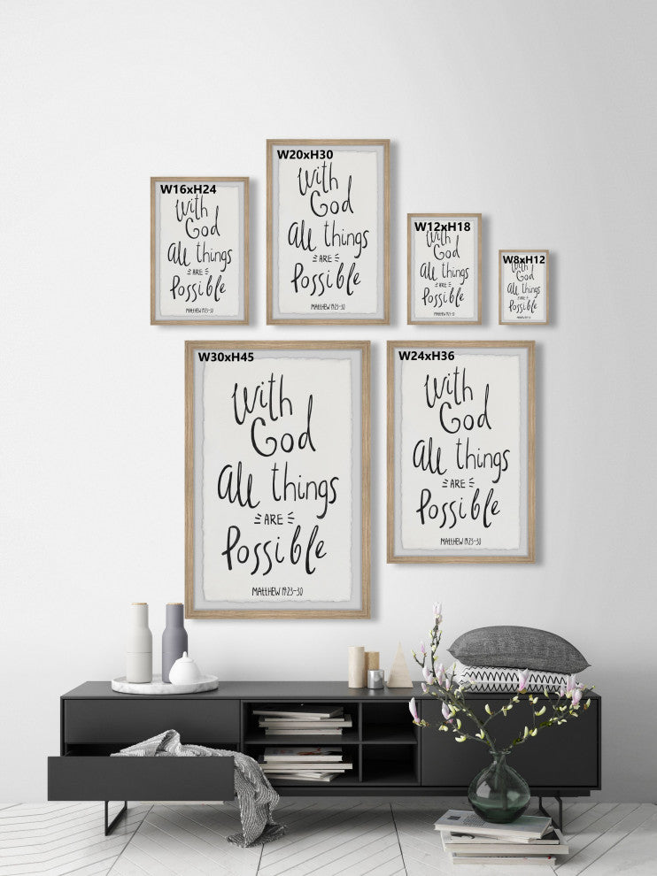 "All Is Possible" Framed Painting Print, 24x36