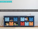 Railroad Track Wall Border Fabric Wall Decal, Set of 2, 24"x6" Sections