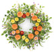 Mixed Daisy Floral Wreath 27.5"D
