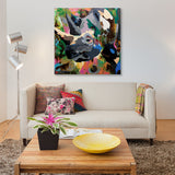 "Rhino" by DAAS, Canvas Print, 26"x26"