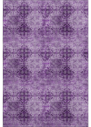 Premium Machine Washable Mayfield AMF557 Eggplant 5' x 7'6" Rug