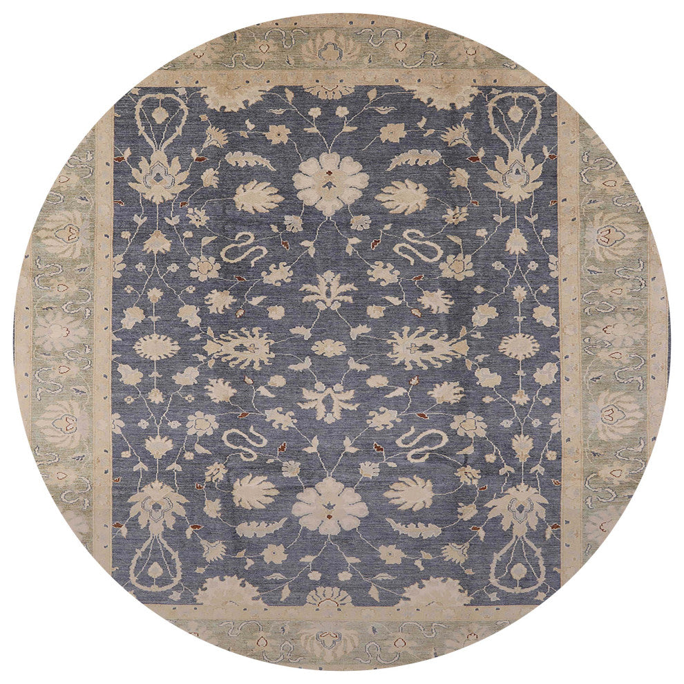 Ahgly Company Indoor Round Mid-Century Modern Area Rugs, 5' Round