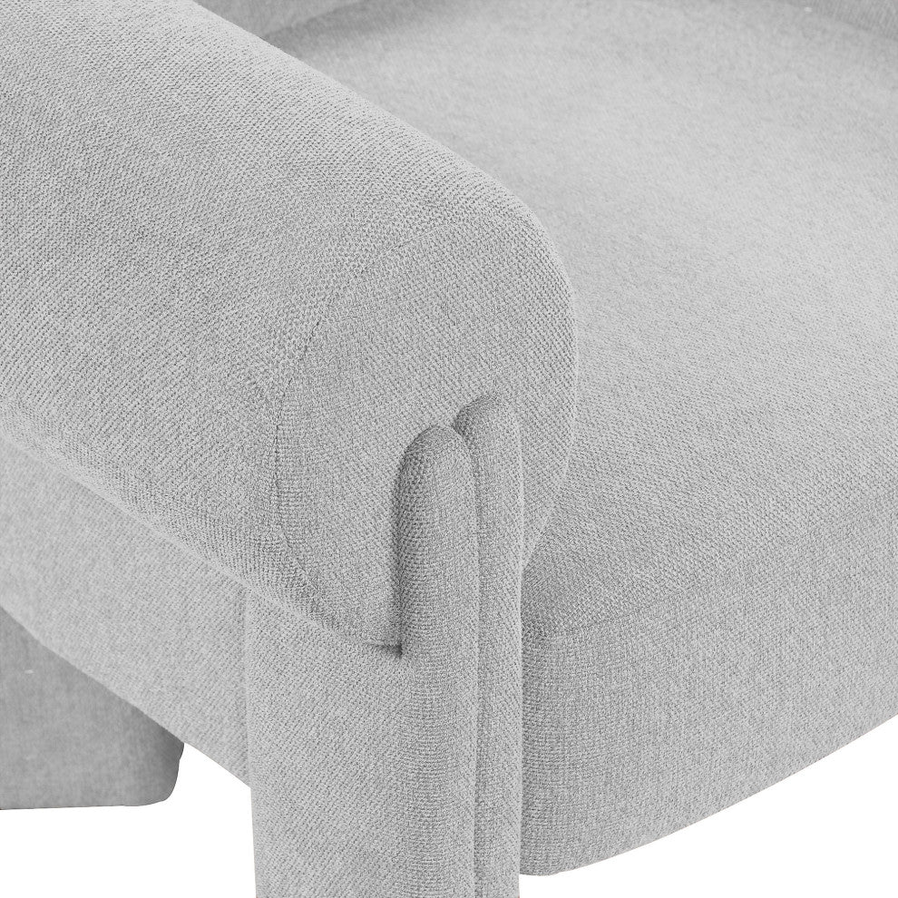 Stefano Upholstered Accent Chair, Grey