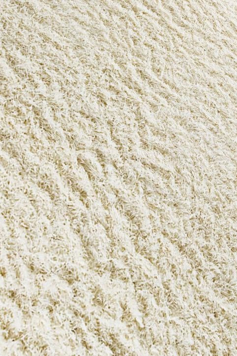 Hand Knotted White New Zealand Wool Area Rug