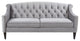 Ken Velvet Tufted Sofa, Opal Gray