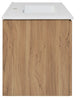 Classe 36" Wall-Mounted Bathroom Vanity, Oak