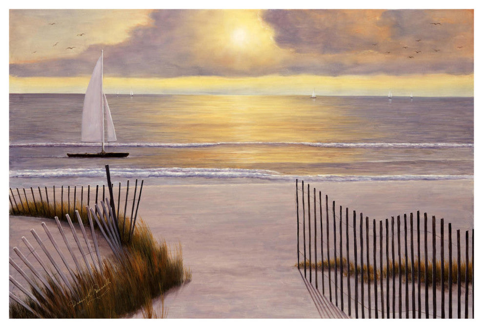 "When The Sun Goes Down" Digital Paper Print by Diane Romanello, 38"x26"