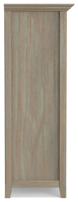 Amherst Solid Wood Multi Cube Bookcase And Storage Unit, Distressed Grey