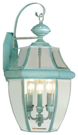 Monterey Outdoor Wall Lantern, Verdigris