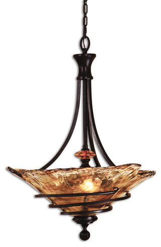 Uttermost Vitalia 3 Lt Oil Rubbed Bronze Pendant
