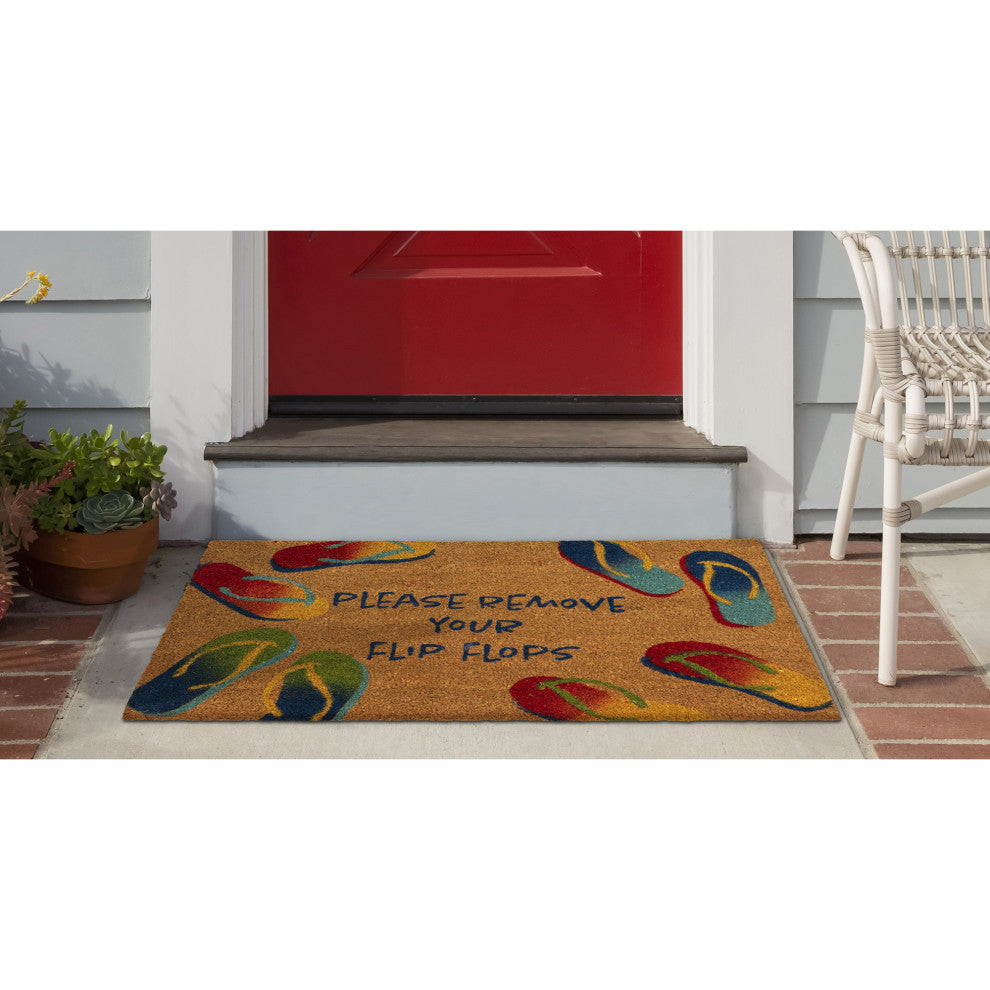 Natura Remove Flip Flops Outdoor Mat Spice 1'6"x2'6"