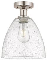 Innovations 616-1F-SN-GBD-94 1 Light Semi-Flush Mount, Brushed Satin Nickel