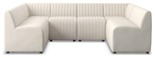 Augustine Dining Banquette U Shape 106" Capri Oatmeal