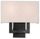 Livex Meridian 2 Light 13" Tall Wall Sconce, English Bronze