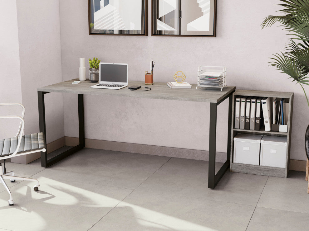 UrbanHaus Square Oleg Computer Desk, 30"x66"