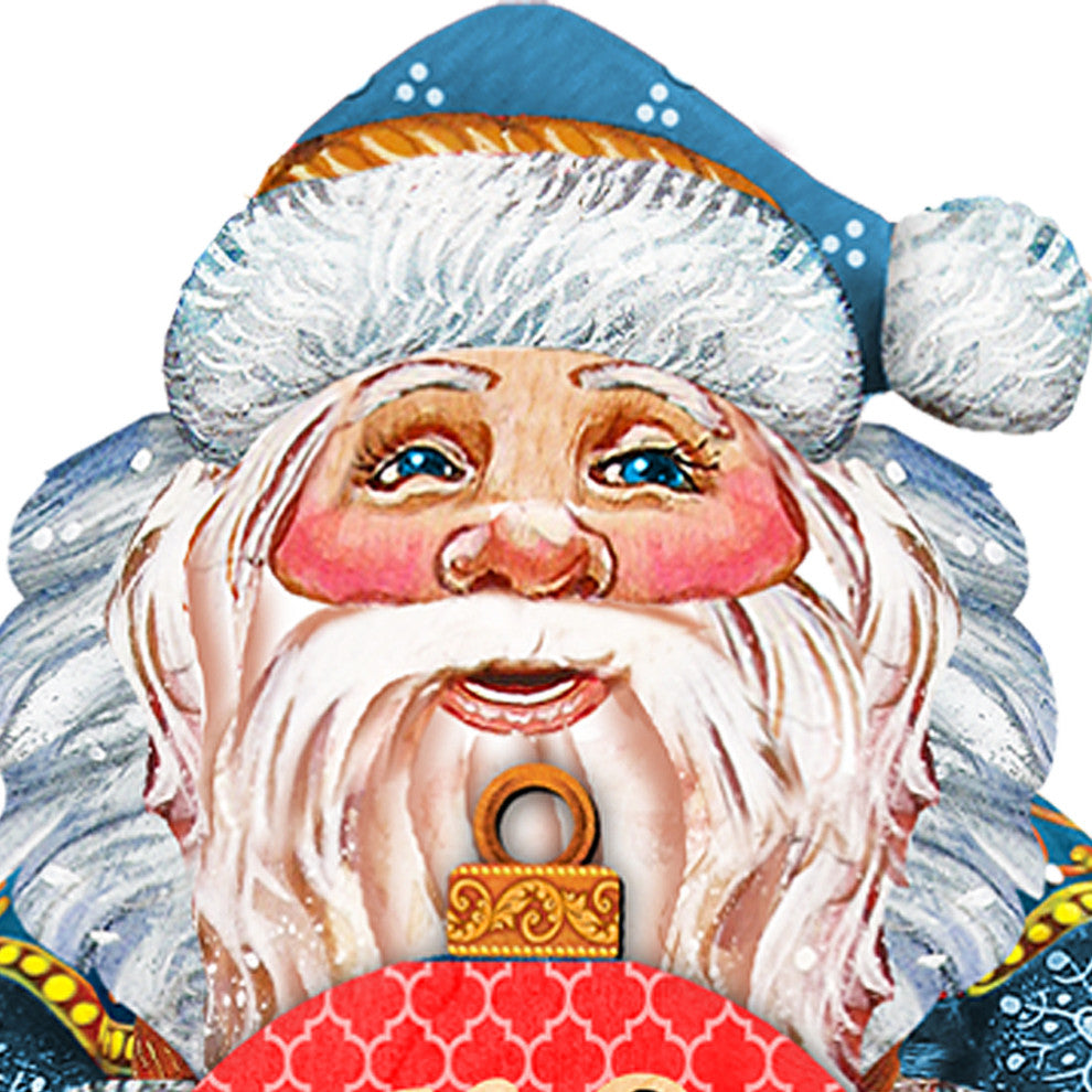 Merry Christmas Santa Red Ball Personalized Door Hanger