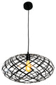 Ikal 1-Light Black Oval Pendant