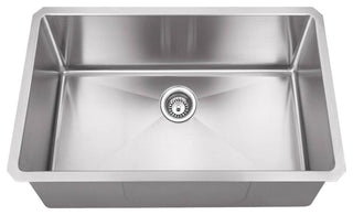 16" Gauge Rectangle Undermount Stainless Steel Single Bowl Sink
