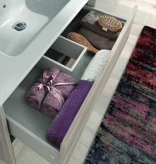 Unit 24" Sansa 2DR white with ceramic top