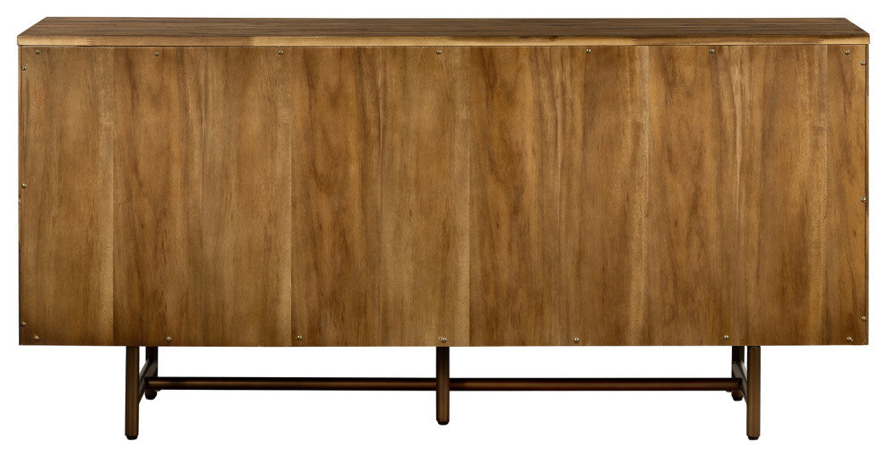 Superb Rustic Oak Buffet Cabinet