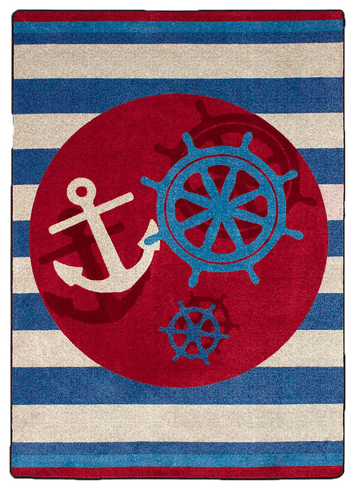 Ahoy There, Red, 4'x5'