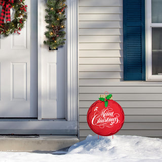 24"H Metal Ornament Yard Stake