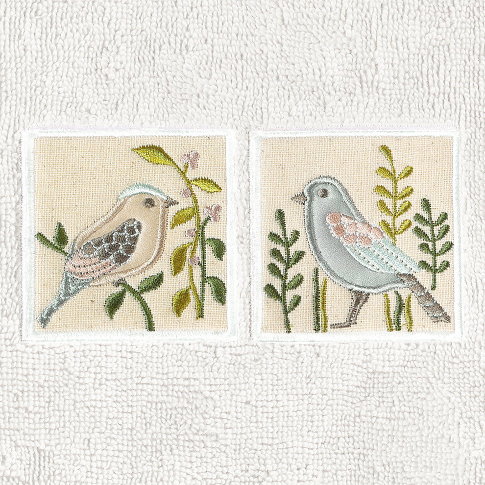 Linum Home Textiles 100% Turkish Cotton BELINDA 2PC Embellished Hand Towel Set