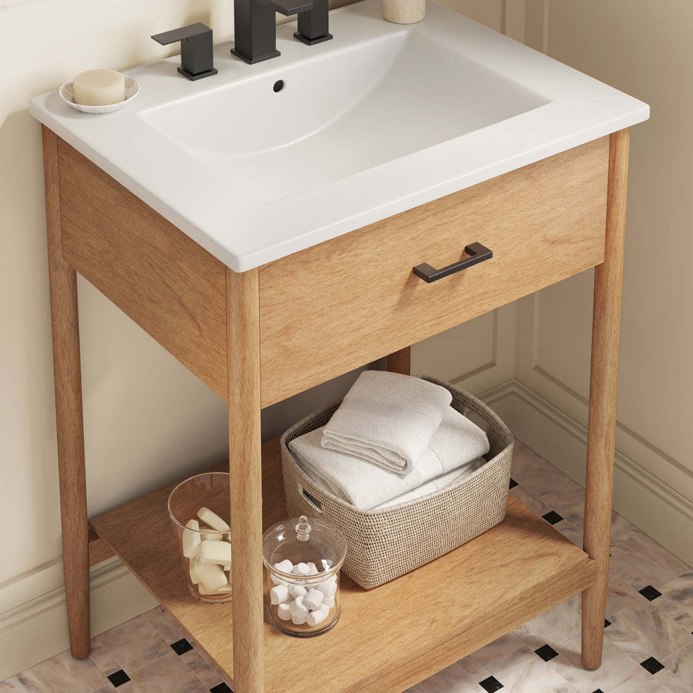 Zaire 24" Bathroom Vanity - Natural White