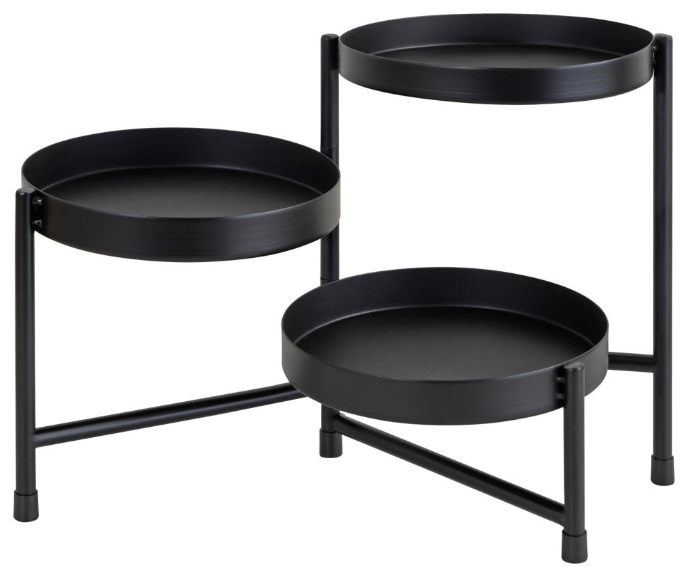 Finn Tiered Tabletop Planter, Black