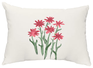 Daffodils 14"x20" Decorative Floral Outdoor Pillow, Rust