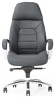 Gates Fully Reclining Adjustable Executive Chair Soft Top Grain Leather, Dark Grey