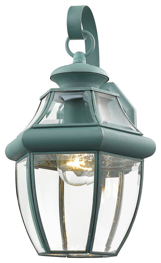 Monterey Outdoor Wall Lantern, Verdigris
