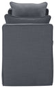 53" Gray And Black Upholstered Linen Bench