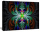 Fabulous Blue Fractal Texture, Abstract Canvas Art Print, 40x30