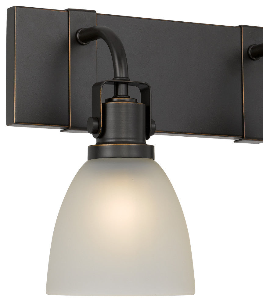 Edison 3-Light Antique Bronze Finish Vanity Light 6.5"x20.5"x10.5"