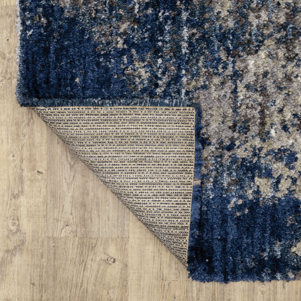 Ashton Abstract Shag Area Rug, 7.10X10.10