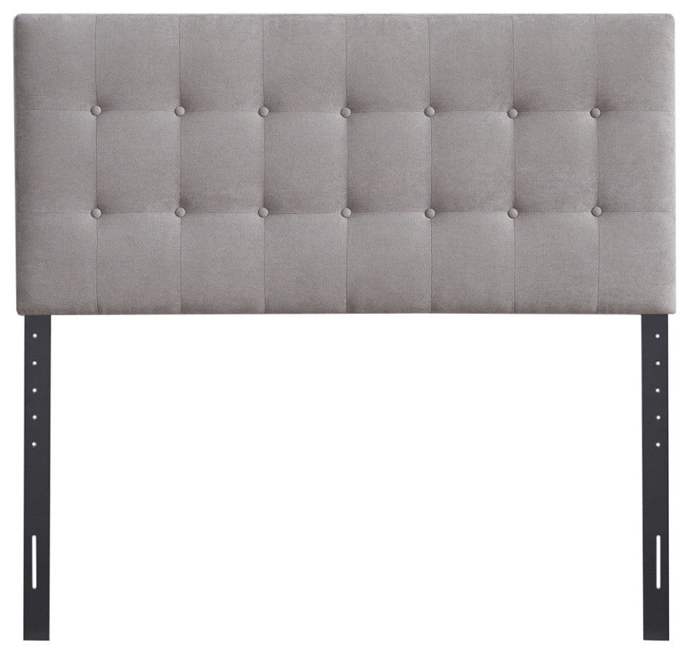 Kirkwood 61.02" W Full and Queen Expandable Width Headboard, Grey