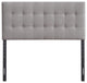 Kirkwood 61.02" W Full and Queen Expandable Width Headboard, Grey