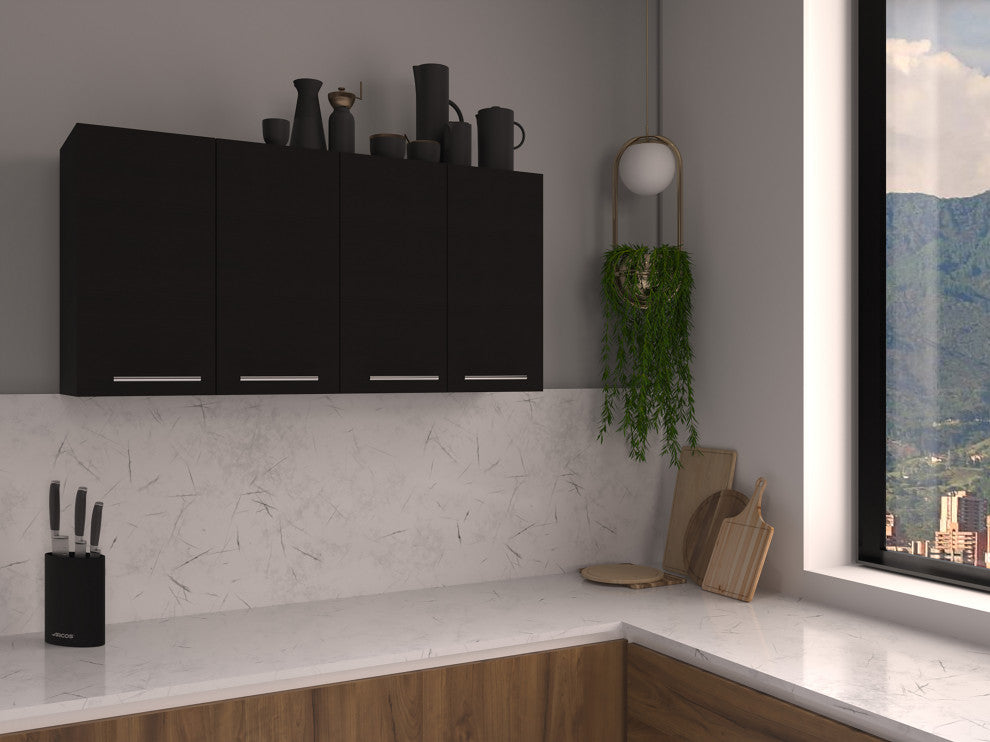 Oceana 120 Kitchen Cabinet, Black Wengue