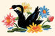 Black Swan - Canvas Poster 20" x 30"