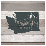 Washington Established 16x16 Canvas Wall Art