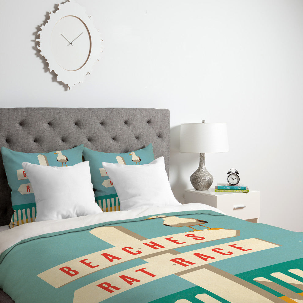 Deny Designs Anderson Design Group Sign Post Duvet Cover - Lightweight
