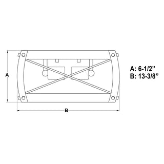 Montclare 13.5" 2 Light Flush Mount Textured Black and White Ash