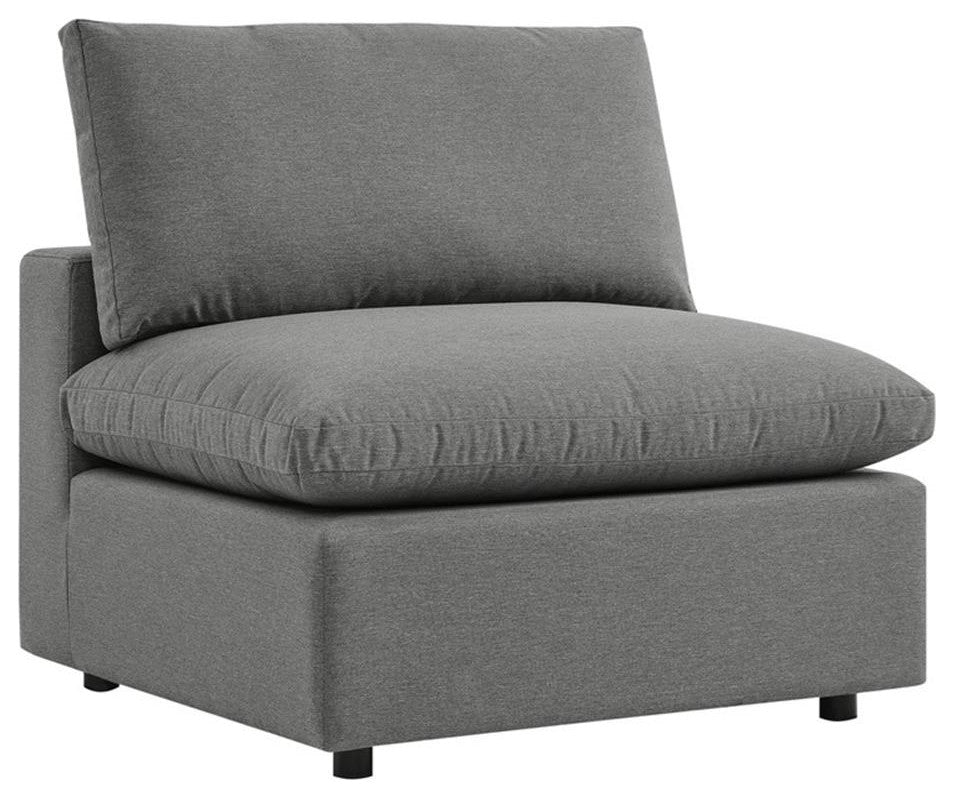 Commix 6-Piece Outdoor Patio Sectional Sofa Charcoal -5585
