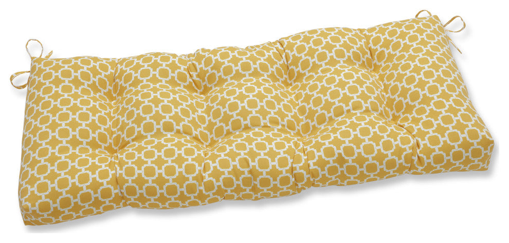 Hockley Banana 48x18" Outdoor Tufted Bench/Swing Cushion