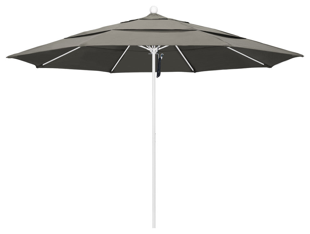 11' Fiberglass Umbrella White, Pacifica, Taupe, 11'