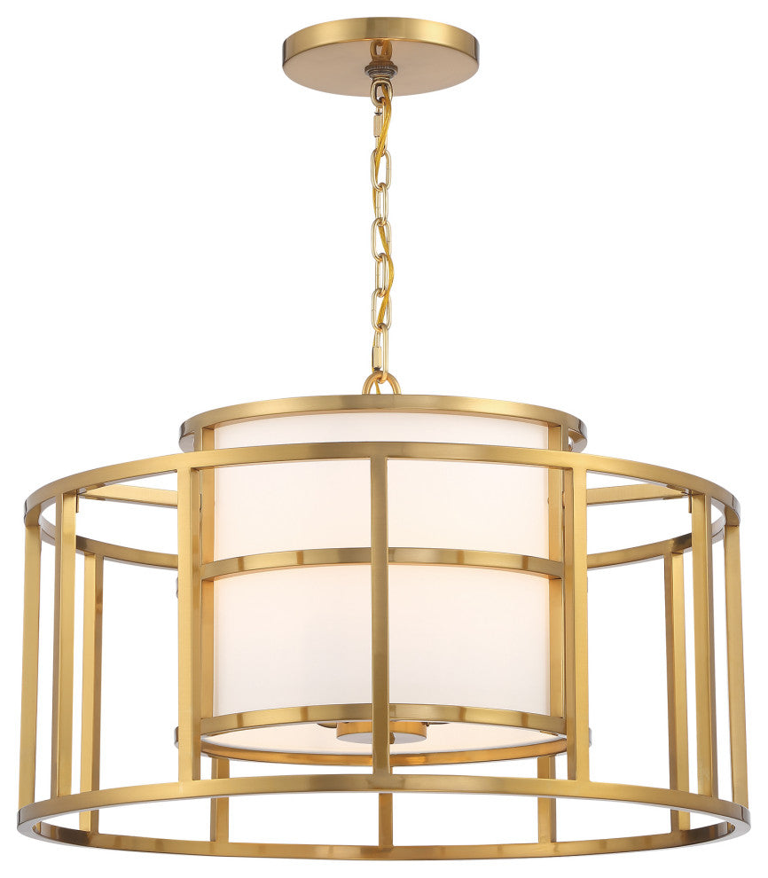 Brian Patrick Flynn for Crystorama Hulton 5 Light Luxe Gold Chandelier